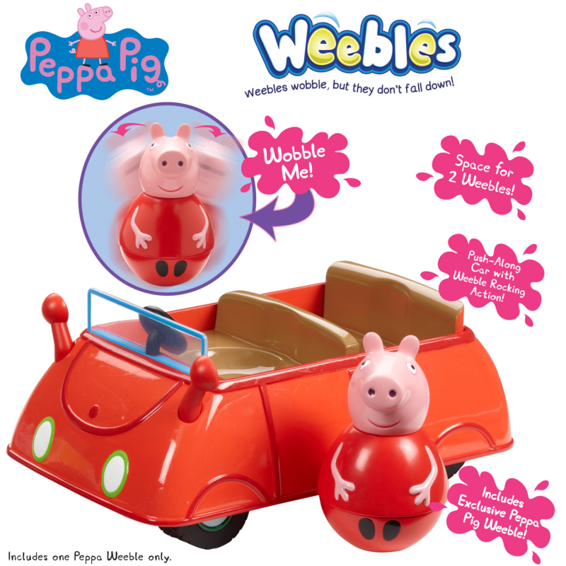 PEPPA PIG SELECTION OF VEHICLES FOR WEEBLES 