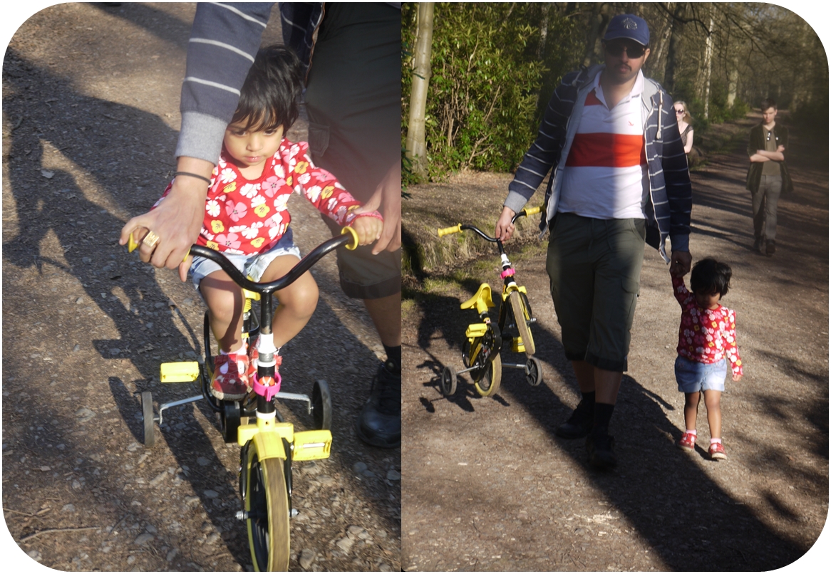 Mridinis First Bike Ride - 09 03 2014