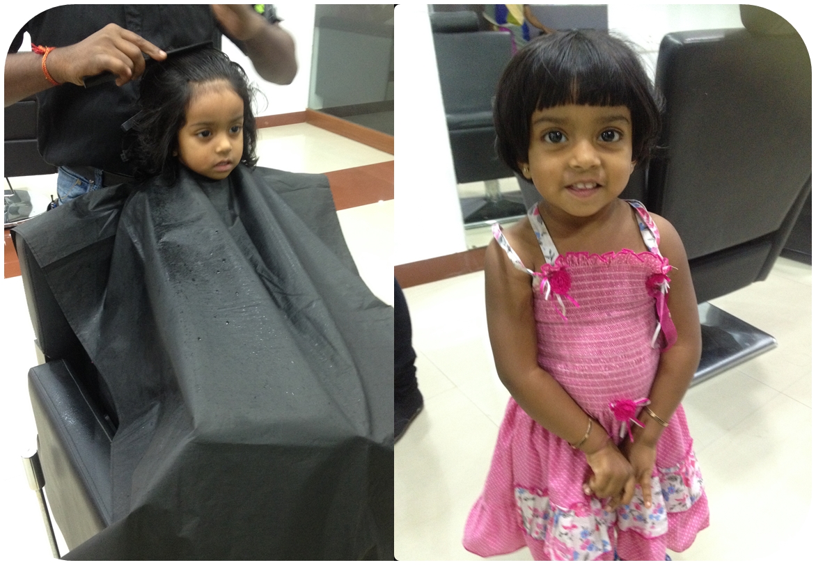 Mridinis First Hair cut - 31 08 2014