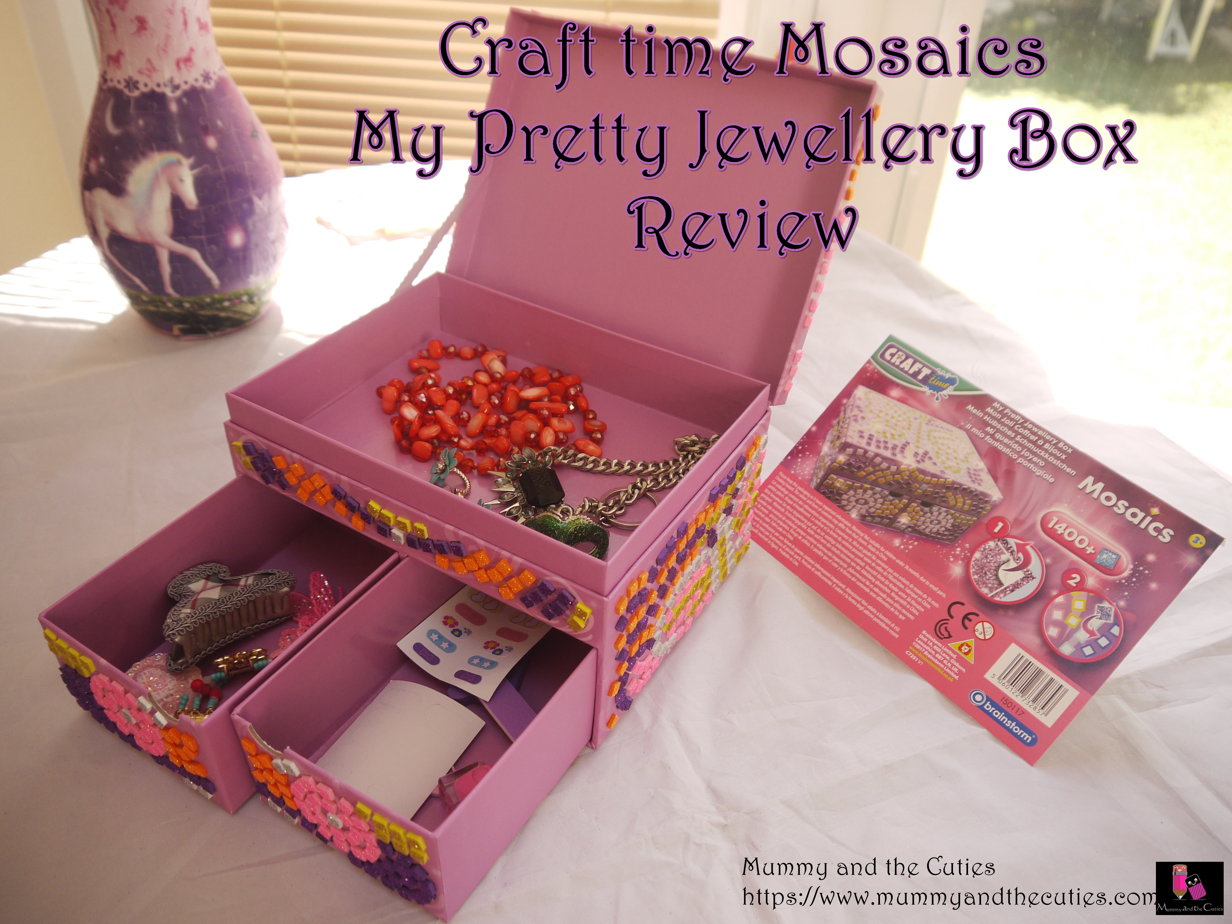 Craft time Mosaics My Pretty Jewellery Box – Review